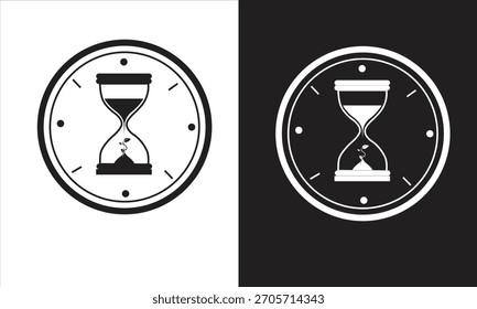 O ícone de etapas da semente de tempo