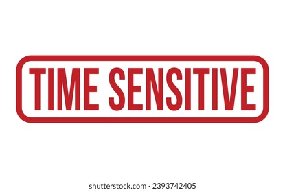 Time Sensitive Rubber Stamp Seal Vector