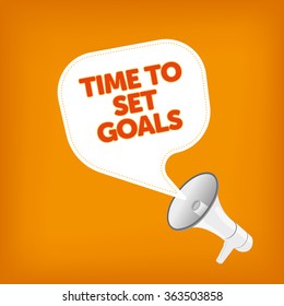 TIME TO SET GOALS