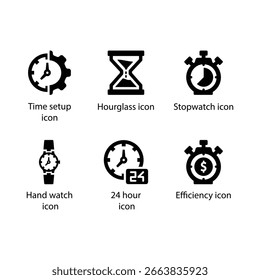 Configuración de tiempo, Reloj de arena, Cronómetro, Reloj de mano, 24 horas, Eficiencia, icono