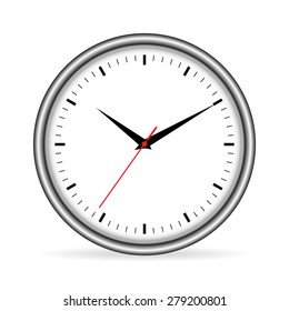 Time with shadow vector illustration