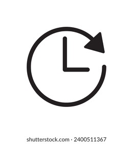 Time sign. Alarm, clock icon, vector flat trendy style illustration on white background..eps