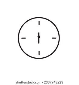 Time simple icon vector illustration in outline style
icon editable stroke, sign, symbol outline line button isolated on white