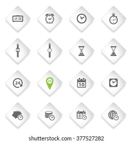 Time simply icons for web and user interface