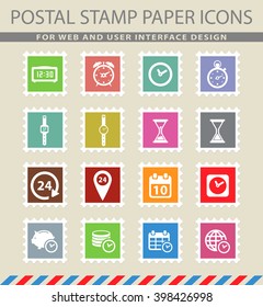 Time simply icons for web and user interface