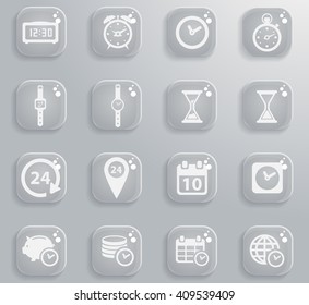 Time simply icons for web and user interface