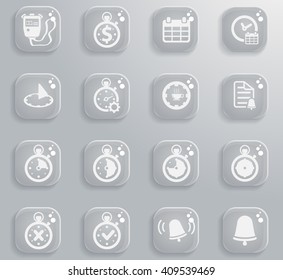 Time simply icons for web and user interface