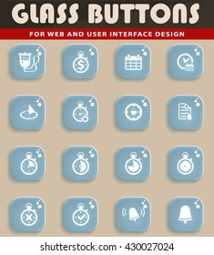 Time simply icons for web and user interface