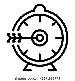 Time skills icon outline vector. Stress support. Therapy meditation