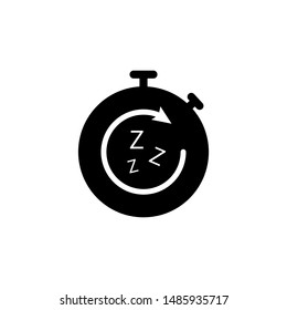 time sleep concept. icon design