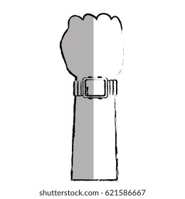 time smartwatch atch isolated icon