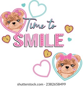 TIME TO SMILE TEDDY LOVE BEUTY