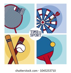 Time to sport concept