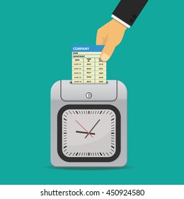 Time stamp machine recorder