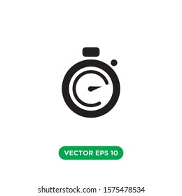 time stopwatch clock icon design template