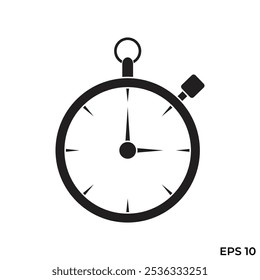 time stopwatch flat icon vector