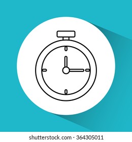 Time and stopwatch graphic icon