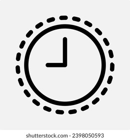 time, stopwatch, hour, clock, elements for design , with simple outline icon style