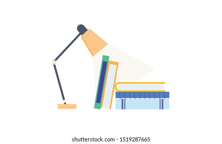 Time to study logo, education illustration logo