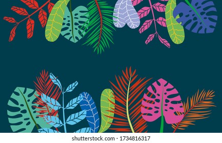 Time of summer vacation. Vector illustration of summer background.