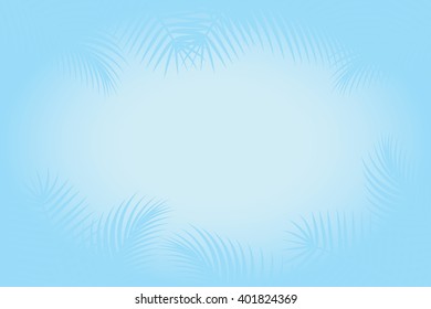 Time of summer vacation. Vector illustration of summer vacation background with palm trees.