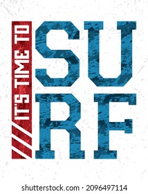 Time to surf typography poster designs