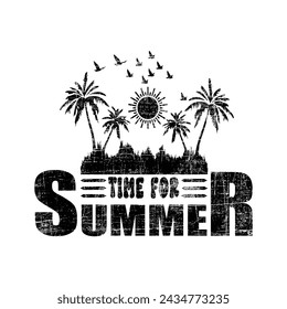 Tiempo para el verano dulce camiseta design.eps

