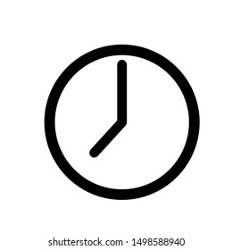 	
Time symbol. Clock vector icon  