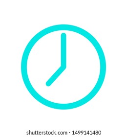 	
Time symbol. Clock vector icon  