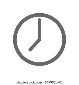 	
Time symbol. Clock vector icon  