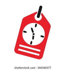 time tag logo vector.