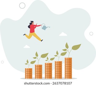 Time to take a break, coffee break time to relax and refresh from long stress interval, free from bored, sleepy and fatigue concept. character life .