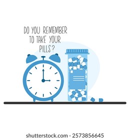 Time to take pills. Daily time taking dose medication. Hour pills treatment. Ingestion tablets reminder
