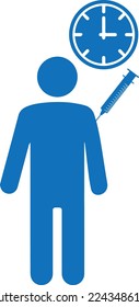 Icono de dosificación, ícono farmacéutico vector negro