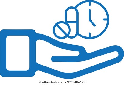 Icono de dosificación, ícono farmacéutico vector negro