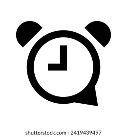 Time to talk icon on white background. Eps 10.