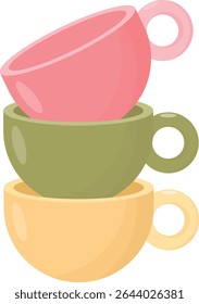 Time for Tea Party Tea Time Graphic Elements and Vector Illustration
