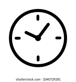 time ten o'clock icon vector