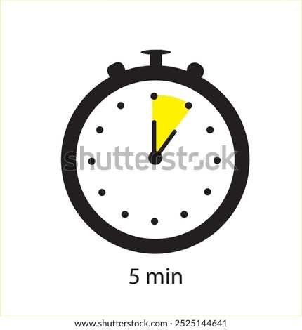 Time terms icon set. Hour 15 min half hour 30 mi