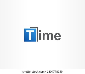 Plantilla de diseño de logotipo de tipografía de texto temporal