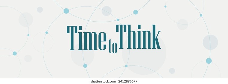 time to think text on white background