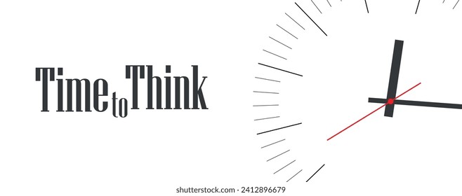 time to think text on white background