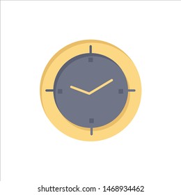 Time, Timer, Compass, Machine  Flat Color Icon. Vector icon banner Template. Vector Icon Template background