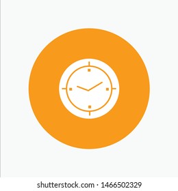 Time, Timer, Compass, Machine white glyph icon. Vector Icon Template background