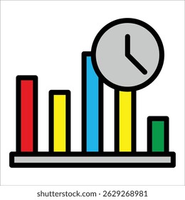Time Tracker Icon Element For Design