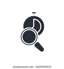 time tracking icon. vector.Editable stroke.linear style sign for use web design,logo.Symbol illustration.