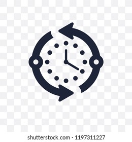Time transparent icon. Time symbol design from Time managemnet collection.
