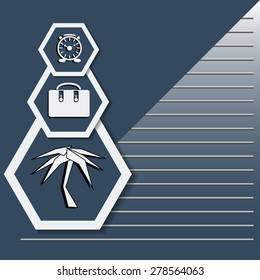 Time to travel conception. Vector illustration