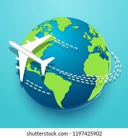 Time to travel explore the world with aircraft