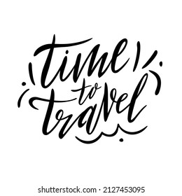 Time Travel Lettering Written By Hand Stock Vector (Royalty Free ...